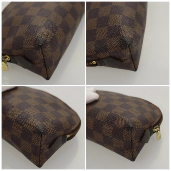 LOUIS VUITTON Damier Ebene Pochette Cosmetic PM Pouch - Picture 16 of 16